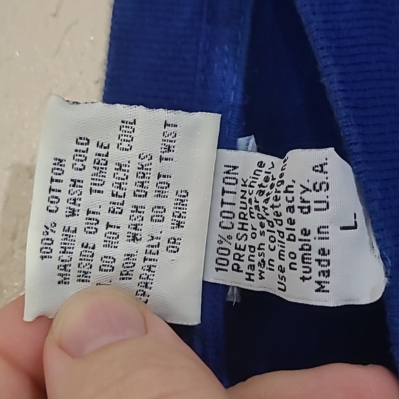 vintage 90s Rag Tops Native American Necklace feathers size L blue tie dye shirt - Picture 5 of 7